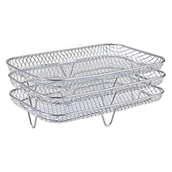 Qqiao Store Estante de freidora de aire compatible con ninja dual SG Freidora de aire, estante de tostadas de estante de deshidratador de múltiples ca precio