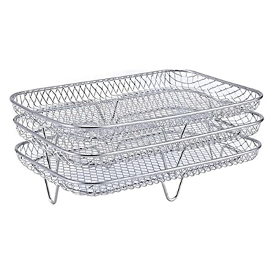 Qqiao Store Estante de freidora de aire compatible con ninja dual SG Freidora de aire, estante de tostadas de estante de deshidratador de múltiples ca