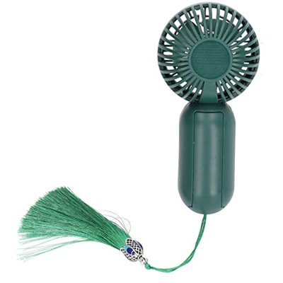 RYSH Ventilador de Mano Mini Ventilador Portátil Ergonómico de 3 velocidades Verde Deportes al Aire Libre Viajes de Verano