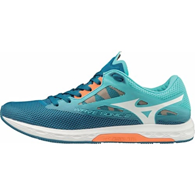 Mizuno Wave Sonic 2 Zapatillas de Running, Mujer, Turquesa (Blue Curacao/White/Blue Sapphire 01), 40.5 EU
