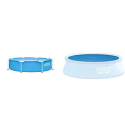 Detalles de la oferta de Intex 28205NP - Piscina desmontable redonda INTEX, piscina Metal Frame, medidas Ø244x51 cm + Cobertor solar piscinas 244 cm Intex 28205NP - Piscina desmontable redonda INTEX, piscina Metal Frame, medidas Ø244x51 cm + Cobertor solar piscinas 244 cm características