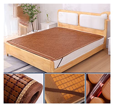 Desconocido Estera de Paja de Ratán Colchoneta para Dormir de Verano, Estera de Bambú Alfombra Madera Natural, Usado para Sala de Estar,Cama,Piso (Col