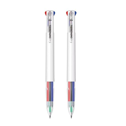 [Tigratigro] 4 colores bolígrafo de gel a presión, (0,5 mm, negro+azul+verde+rojo) para oficina y escuela (2 unidades) características