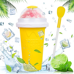 Slushy Maker Cup con Pajita Y Cuchara 2 En 1, Magic Slushy Maker Squeeze Cup, Freeze Mug Milkshake Smoothie Mug, Portable Squeeze Ice Cup, para Helado precio
