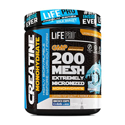 Life Pro Creatine Monohydrate 300G | Suplemento de Creatina en Polvo con 99.9% de Pureza, Aumenta Resistencia y Fuerza, Sabor Neutro precio