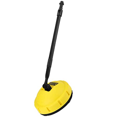 Naisidier Cleaner Giratorio de Superficie Compatible con karcher k Cepillo de Lavadora de presión de Mango Largo