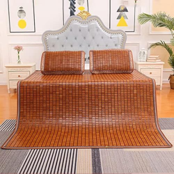 Estera De Bambú Plegable De Verano Fresco, Estera De Dormir Suave De Verano, Estera De Bambú De Mahjong Carbonizado Transpirable, para el Dormitorio d en oferta