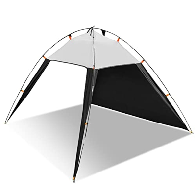 LANRU Carpa de Playa Viaje al Aire Libre Protección UV Sombra de Sol Refugio para Acampar Senderismo Pesca,Parasol de protección UV
