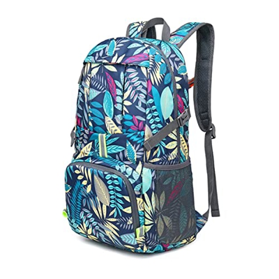 Mochila Senderismo Mochila de Viaje Mochila de Montaña Impermeable Mochila para Acampar Plegable de 35 L, Mochila Deportiva Ultraligera para Exteriore