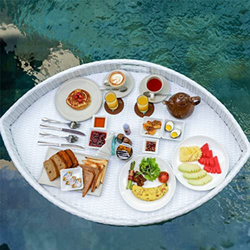 AMZOPDGS Mesa Flotante para Piscina, Soporte Flotante para Bebidas, Soporte para Bebidas de Piscina, Soporte para Bebidas de bañera de hidromasaje, po en oferta
