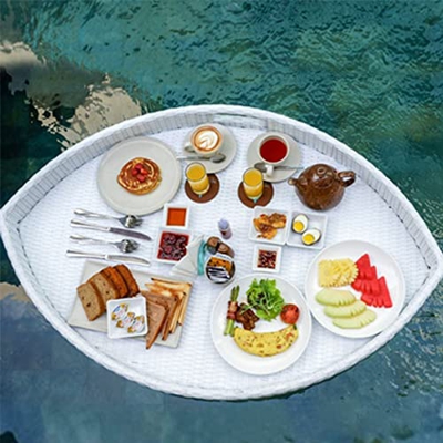 AMZOPDGS Mesa Flotante para Piscina, Soporte Flotante para Bebidas, Soporte para Bebidas de Piscina, Soporte para Bebidas de bañera de hidromasaje, po