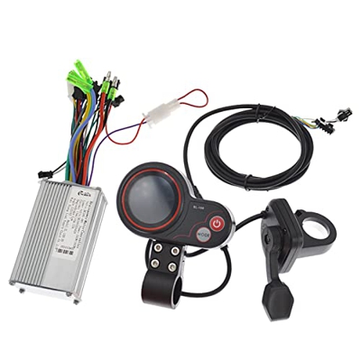 Miletine Pantalla de control de velocidad de la bici fuerte sin escobillas LCD Pulgar Shifter Bike Control de velocidad Pantalla para E-bike B