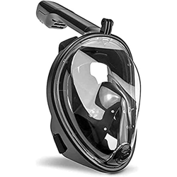 Spacmirrors Máscara de esnórquel de Cara Completa, fácil de Respirar para Adultos y niños Máscara de Buceo panorámica antivaho y a Prueba de Fugas de  precio