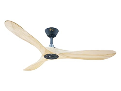 Ventilador de techo DC ultra silencioso con palas de madera 132cm y wifi GERONIMO BK 132 PRIORITY Purline
