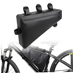 Yoyakie Paquete de Almacenamiento con Tira Reflectante, Bolsa de Marco de Bicicleta, Bolsa de triángulo de Bicicleta de Carretera MTB, Bolsas de Tubo  características
