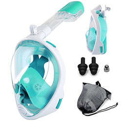 Spacmirrors Snorkel Set, Máscara de Snorkel de Cara Completa para Adultos Kit de Snorkel con máscara de Buceo panorámica y Snorkel, Máscara de Snorkel en oferta