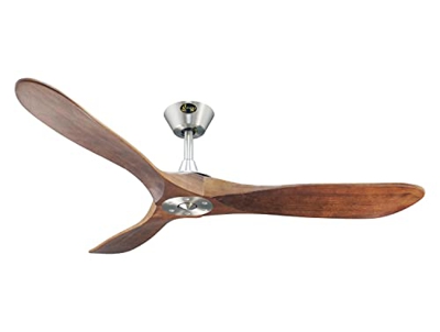 Ventilador de techo DC silencioso con palas de madera 132cm y wifi GERONIMO BS 132 PRIORITY Purline