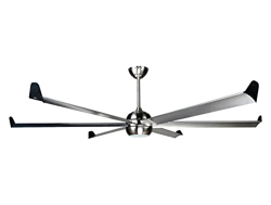 Ventilador de techo DC en plata con palas de cromo 236cm con WiFi y dimmer LED BIGCOOL BS-BS PRIORITY Purline en oferta