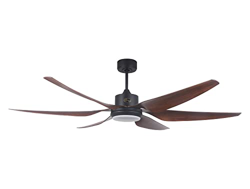 Ventilador de techo DC marrón y palas de resina 167cm con dimmer LED en 3 tonos y Wifi URIKAINE BK DW PRIORITY Purline características