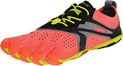 Vibram FiveFingers V-Run Zapatillas de Running, Mujer, Morado (Fiery Coral), 42 EU (8 UK)