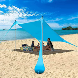 HMLOPX Tienda de Playa Sun Sunde con protección UPF50 + Protección UV, Pop Up Beach Tent Sun Shelter con Postes de Estabilidad for la Playa, Camping,  precio