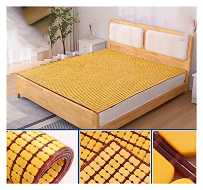 Colchón Fresco Colchoneta de Dormir de Verano de Bambú, Cojín Premium Natural refrescante Transpirable, Usado para Sala de Estar,Cama,Piso (Color : A,