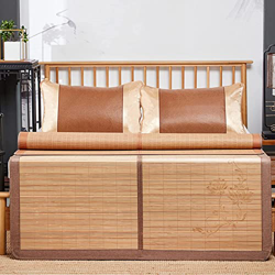 Alfombras para dormir de verano Summer Sleeping Mat de cama doble, alfombra de bambú transpirable plegable, colchón de cama de enfriamiento multifunci precio