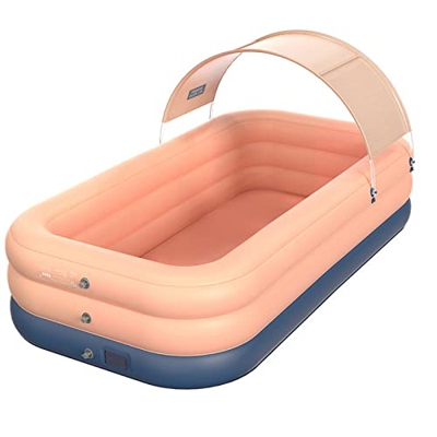 XIALIUXIA Piscinas Desmontables Piscinas Hinchables, Piscina Infantil Autoinflable con Toldo Cubierto Piscinas Hinchables Infantiles Grandes para Fies