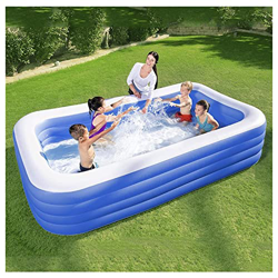 GJXJY Piscinas Hinchables con Bomba Rectangulares Grandes Piscina Inflable Infantil Balcon Piscinas Desmontables para NiñOs Adultos JardíN Y Al Aire L en oferta