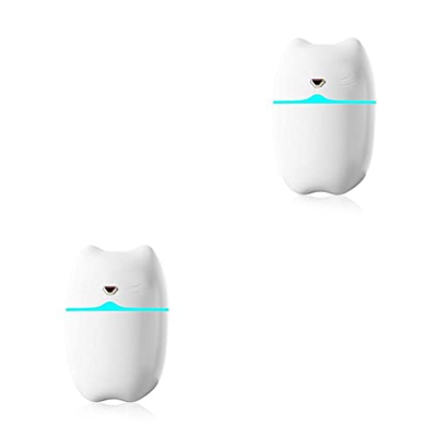 Allayu 2 Juegos de Humidificador de aire, 260ml, portátil, ajustable, eléctrico, difusor de Aroma, generador de niebla de bajo ruido, rociador, decora