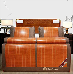 Alfombras para dormir de verano Alfombra de bambú plegable, alfombrilla for dormir de verano de doble cara aliviable, colchón de cama de enfriamiento  en oferta