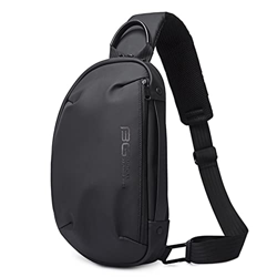 OZUKO Casual Sling Bag, Bolso de Pecho Hombre Bolso Bandolera Bandoleras Cruzada con Puerto de Carga USB para Negocio Ciclismo Viaje (Negro) precio
