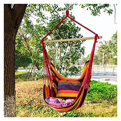 Hamaca para acampar al aire libre Hammock Garden cuelgue la silla perezosa balanceando muebles de exterior de interior colgante silla de cuerda colump