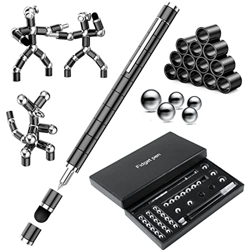 OSDUE 56 PCS Negro Bolígrafo magnético, Bolígrafo de Regalo con caja de Regalo Negra, Juguete Antiestrés, Juguetes Magnéticos, Ideal para Hombres, Muj características