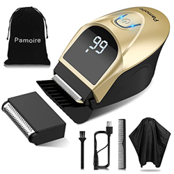 Cortapelos profesional, mini cortapelos inalámbrico para hombre, recortador de barba eléctrico, recargable, con indicador LED, peine guía 4 en 1, cabe precio