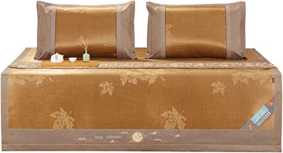 Alfombras para dormir de verano Mats de dormir de verano Cama doble, alfombrilla de bambú aliviable, colchón de cama de enfriamiento de hielo multifun