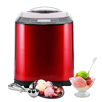 SmallDimple Máquina Helados Casera Escritorio Gran Capacidad Máquina Helados Casera Automática Gama Alta Pequeña Máquina Comercial Helados,Red