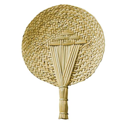 UUYUU Regalo Ventilador de Hojas Trenzadas a Mano de 1 por ciento Ventilador de Hoja Trenzada de Estilo Chino Ventilador de Paja Hecha de Paja Mosquit en oferta