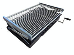 MG - Cajón Barbacoa con Parrilla Elevable, Accesorio de Barbacoa ideal para tus Asados, Paellas o Pucheros (35, 850) en oferta