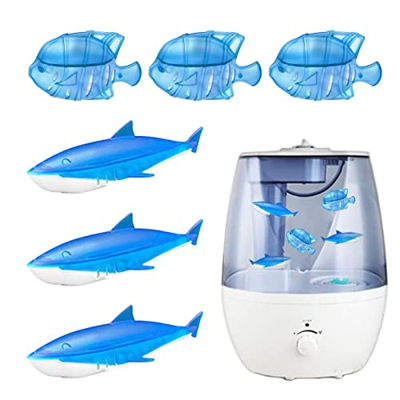 Ranana Limpiador de humidificador de Peces y Tiburones de 6 Piezas | Sharks Fish Tank Cleaners para desmineralización | Elimine el Polvo, reduzca el O