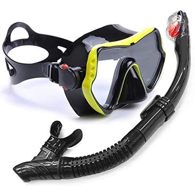 Spacmirrors Máscara de esnórquel Profesional antivaho Gafas de Buceo máscara Conjunto de esnórquel para Buceo, natación, esnórquel y Otros Deportes su