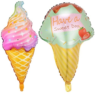 2 Pcs De Helados Decoraciones De Fiesta De Helado Dulce para Piscina De Verano De Hawaii Baby Shower Favors De Fiesta De Cumpleaños