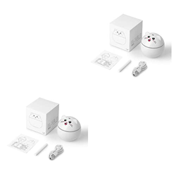 lmoikesz 2 Juegos de Humidificador de aire, 300ml, 2W, difusor de Aroma LED de viaje portátil con luz nocturna, decoración de dibujos animados, genera precio