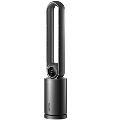 NIBISO Ventiladores de pie Ventilador de Torre silencioso Ventilador de Piso de 12 velocidades de Alta energía Movimiento oscilante Remoto Sta (luz de