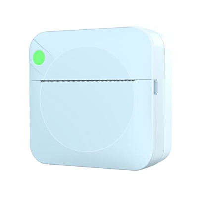SHUAIGUO Mini impresora térmica portátil de forma inalámbrica BT 200 ppp Etiqueta fotográfica Memo Impresión de pregunta incorrecta con 1 rollo de pap