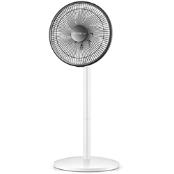 NIBISO Ventiladores de pie Ventilador de Piso de pie Ventilador oscilante silencioso de Alta energía Ajustes de 3 velocidades con Remo (luz de Ventila características