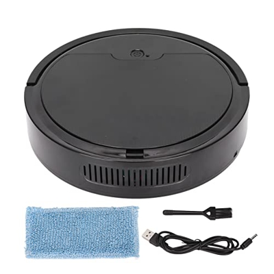 Nicoone Robot Aspirador Control por aplicación Ultrafino 1800PA Robot de Limpieza silencioso para Pelo de Mascotas alfombras de Pelo bajo Piso Duro