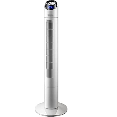 NIBISO Ventiladores de pie Ventiladores de pie Aspa del Ventilador de Torre Que Ahorra Espacio Ventilador oscilante Pedestal Control Remoto (luz del V