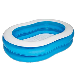 Acan Tradineur - Piscina Hinchable Infantil Ovalada con válvula de Seguridad y Parche de reparación, inflables de Verano (150 litros, 150 x 100 x 30 c características