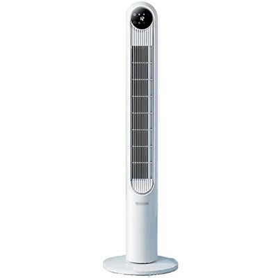 NIBISO Ventiladores de pie Ventiladores de pie Quiet DC Motor Stand Ventilador de Piso Pedestal Control Remoto 5 velocidades Sett (luz de Ventilador d